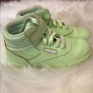 Mint Green High Top Reebok’s